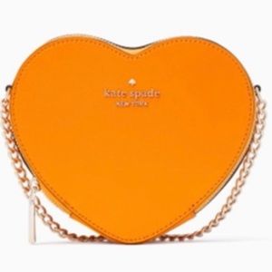 Shack Mini Heart Crossbody Bag
Chain Purse - Orange (Brand
New w/ Tags) NWT 6x6”